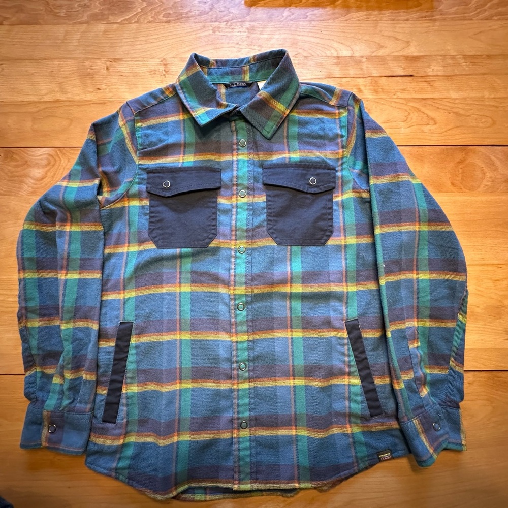 Plaid Button-Up Shirt with Pockets